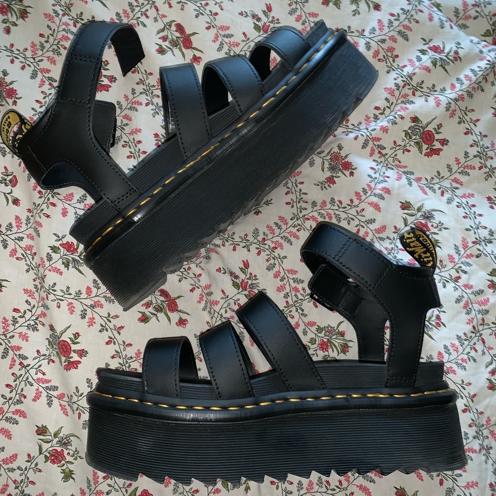 Platform Doc Martin sandals